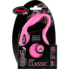 Flexi flexi rollijn CLASSIC tape XS roze, 3 meter.