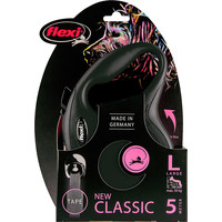 Flexi flexi rollijn CLASSIC tape L zwart, 5 meter.