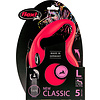 Flexi flexi rollijn CLASSIC tape L rood, 5 meter.