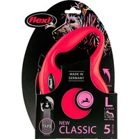 Flexi flexi rollijn CLASSIC tape L rood, 5 meter.