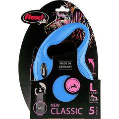 Flexi flexi rollijn CLASSIC tape L blauw, 5 meter.