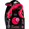 Flexi flexi rollijn CLASSIC tape L rood, 8 meter.