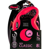 Flexi flexi rollijn CLASSIC tape L rood, 8 meter.