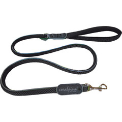 Coralpina Coralpina leash Cinquetorri zwart, 10 mm/110 cm. C400BG030