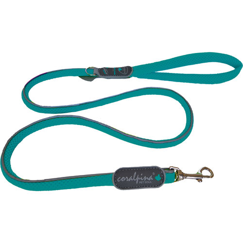 Coralpina Coralpina leash Cinquetorri turquoise, 18 mm/110 cm. C400TU080