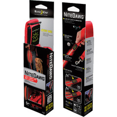 Nite-Ize Nite-Ize Nite Dawg nylon looplijn verlicht 1,5 meter, rood.