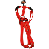 Boon Dog fashion Boon Dog fashion borsttuig nylon 3x verstelbaar oranje/reflecterend, 25 mm 65-100 cm.