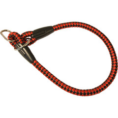 Boon Dog fashion Boon Dog fashion nylon correctiehalsband rood/zwart, 15 mm, 70 cm.