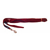 Boon Dog fashion Boon Dog fashion gevlochten nylon looplijn met muskaton rood/zwart, 10 mm, 5 meter.