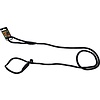 Boony Dog Fashion Retrieverlijn met dubbele stop nylon rond luxe 1.0 cm x 200 cm, zwart.