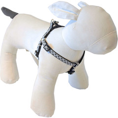 Boon Dog fashion Boon Dog fashion BH-tuig nylon 20 mm x 55-75 cm, ruit zwart.