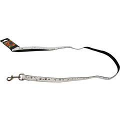 Boon Dog fashion Boon Dog fashion nylon/PU lijn 10 mm x 130 cm, bubble wit.