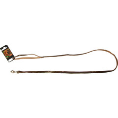 Boon Dog fashion Boon Dog fashion nylon/PU lijn 10 mm x 130 cm, kroko bruin.