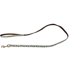 Boon Dog fashion Boon Dog fashion nylon/PU lijn 15 mm x 130 cm, 'Glow' bruin.