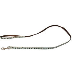 Boon Dog fashion Boon Dog fashion nylon/PU lijn 20 mm x 130 cm, 'Glow' bruin.