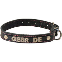 Boon Dog fashion Boon Dog fashion naamhalsband soft gestikt zwart/roze, 12 mm/30 cm.