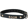 Boon Dog fashion Boon Dog fashion naamhalsband soft gestikt zwart/turquoise, 16 mm/40 cm.