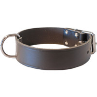 Boon Dog fashion Boon Dog fashion halsband breed enkel donkerbruin, 40 mm/70 cm.