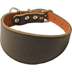 Boon Dog fashion Boon Dog fashion whippet halsband gevoerd 42 cm, donkerbruin.