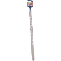 Boon Dog fashion Boon Dog fashion halsband nubuck met voet, 16 mm/40 cm, grijs.