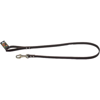 Boon Dog fashion Boon Dog fashion lijn met karabijnhaak, 18 mm/130 cm, donkerbruin.