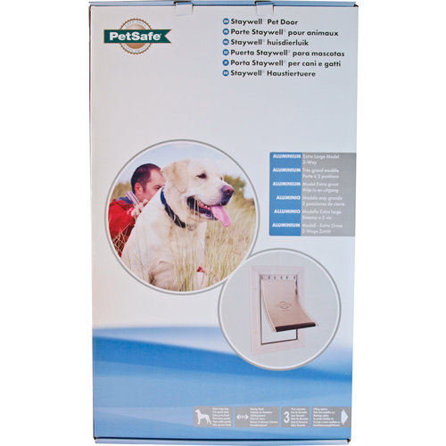 PetSafe PetSafe aluminium hondendeur nr. 660/XL, wit/transparant.