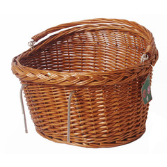 Boon fiets-/draagmand riet voor voorop met handvat, 45 cm.