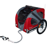 Doggy Ride Doggy Ride fietskar Original, rood/grijs.