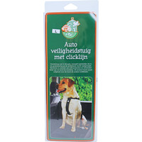 Boon veiligheidstuig nylon voor in de auto zwart L, 25 mm H60/B80.