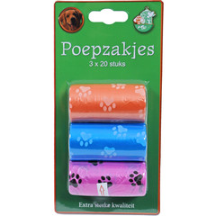 Boon poepzak pootjes pak 3 rol a 20 stuks.