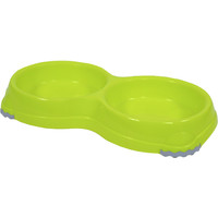 Moderna Moderna katteneetbak dubbel Smarty 1 plastic, lemon yellow.