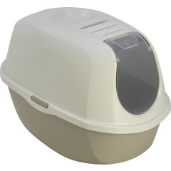 Moderna Moderna kattentoilet Smart-Cat, warmgrijs/wit.