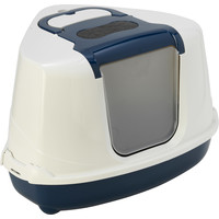 Moderna Moderna kattentoilet Flip Corner blueberry/wit.