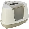 Moderna Moderna kattentoilet Flip Corner warmgrijs/wit.