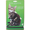 Boon kittentuig nylon met lijn, zwart.