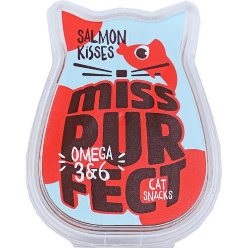 Miss Purfect Miss Purfect cat snacks salmon kisses, 60 gram.