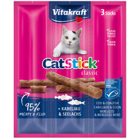 Vitakraft Vitakraft Cat-Stick mini, kabeljauw & tonijn.