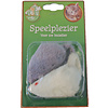 Boon kattenspeelgoed bontmuis grijs/wit 7,5 cm, blister a 2 stuks.