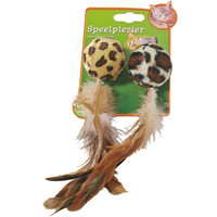 Boon kattenspeelgoed Safari op kaart a 2 rammelbal.