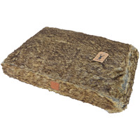 Boony "Est 1941" Boony 'Est 1941' ligkussen grizzly brown, 85x60 cm.