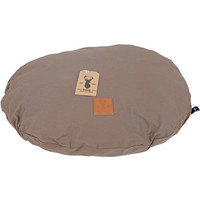 Boony "Est 1941" Boony 'Est 1941' ligkussen ovaal basic brown, 60 cm.