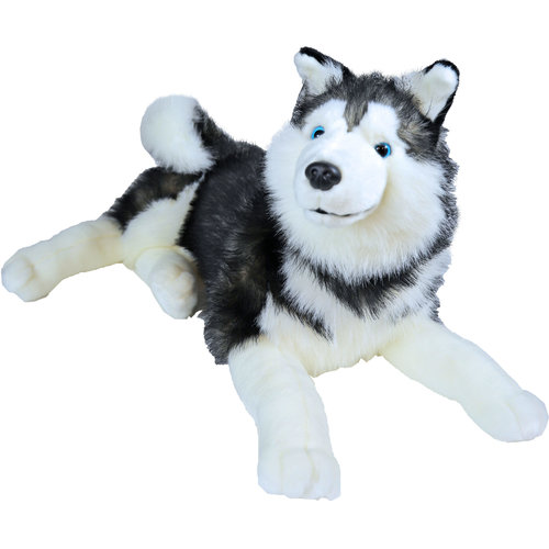 Boony "Natural Decoration" Boony Natural Decoration husky pluche liggend, 53 cm.