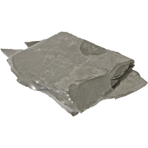 Aquarium steen slate black pak à 1,6 kg.