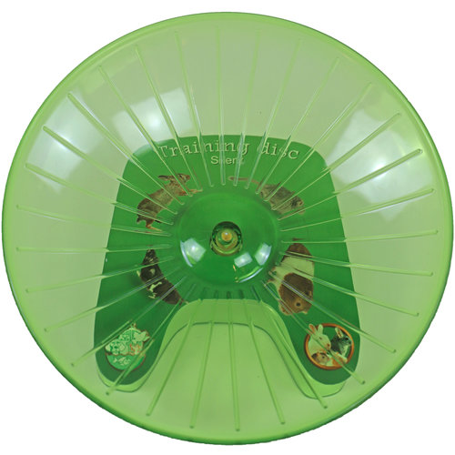 Knaagdier silent trainingsdisc 21 cm, groen.