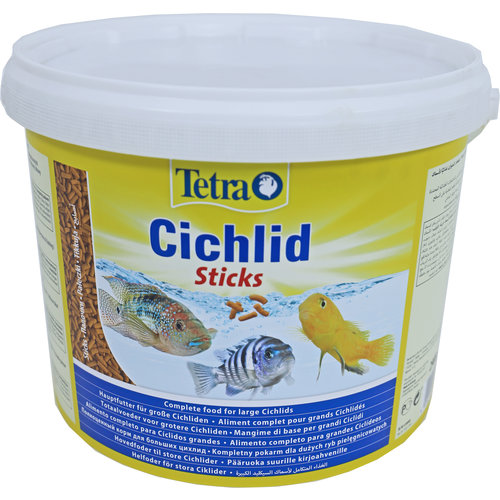 Tetra voeders Tetra Cichlid sticks, 10 liter emmer.