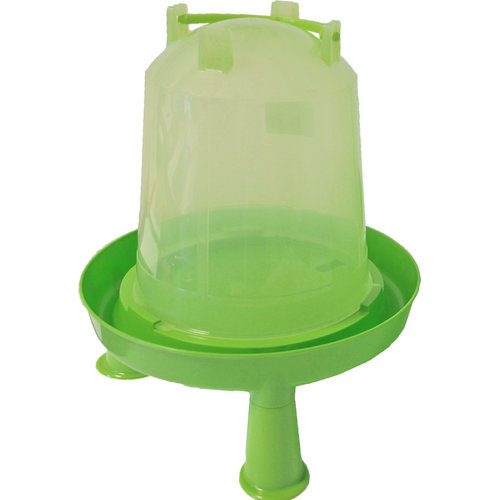 Drinkfontein bajonet/op poot plastic groen, 3 liter.