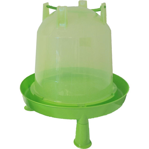Drinkfontein bajonet/op poot plastic groen, 7 liter.