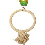 Boon Boon vogelspeelgoed touwring katoen medium 1-rings, Ø 21 cm.