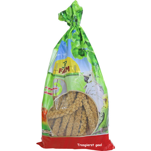 JR Farm JR Farm parkiet en grote parkiet trosgierst geel, 500 gram. 02310