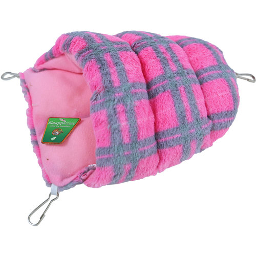 Boon knaagdier slaapzak pluche roze, 25 cm.